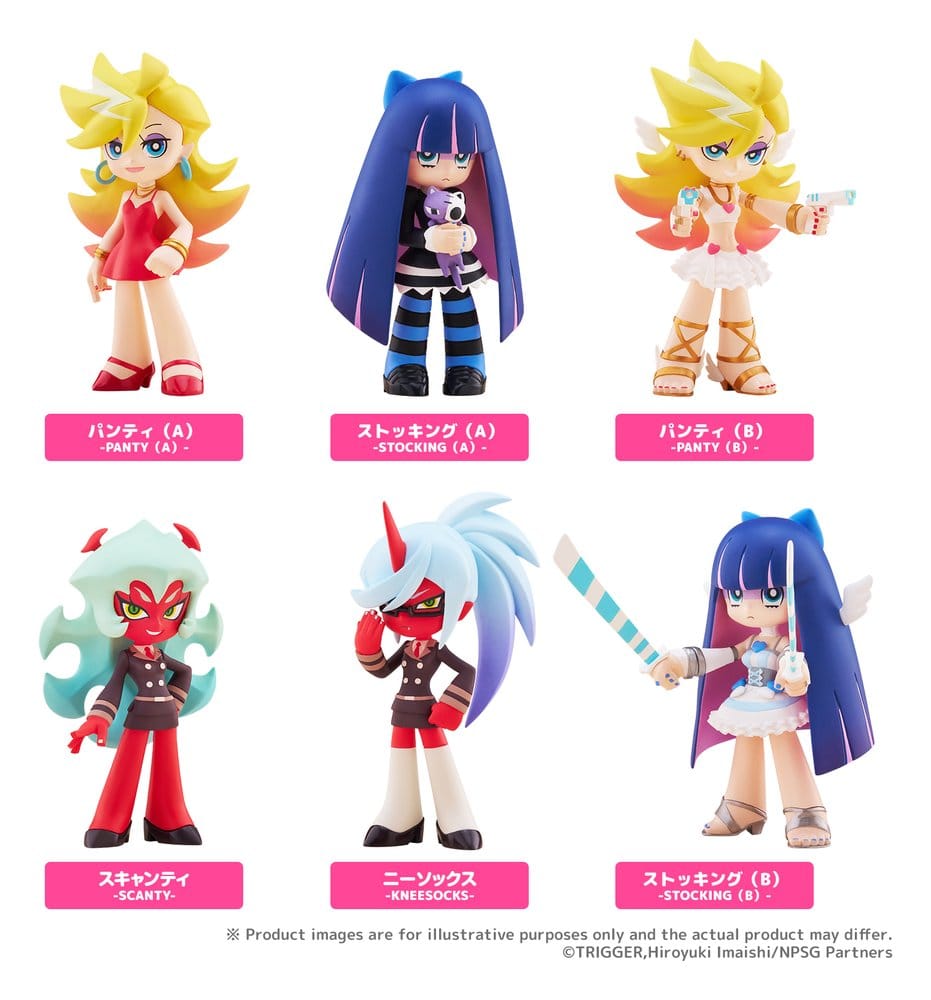 Panty & Stocking with Garterbelt PalVerse Mini Figures New Blind Box Display (6) [9]