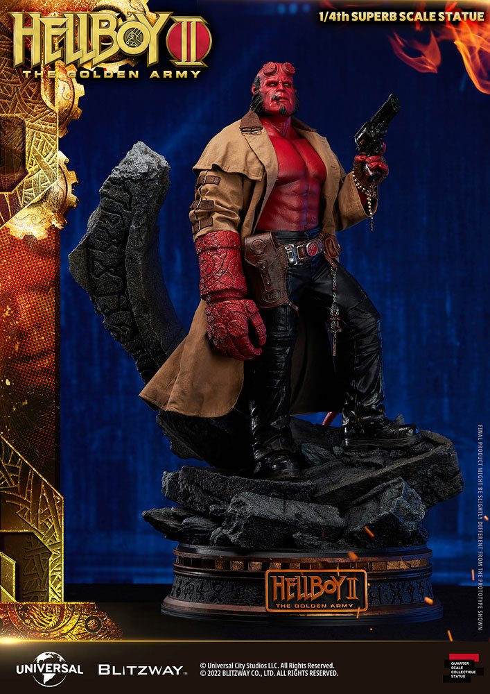 Hellboy II: The Golden Army Superb Statue 1/4 Hellboy 70 cm