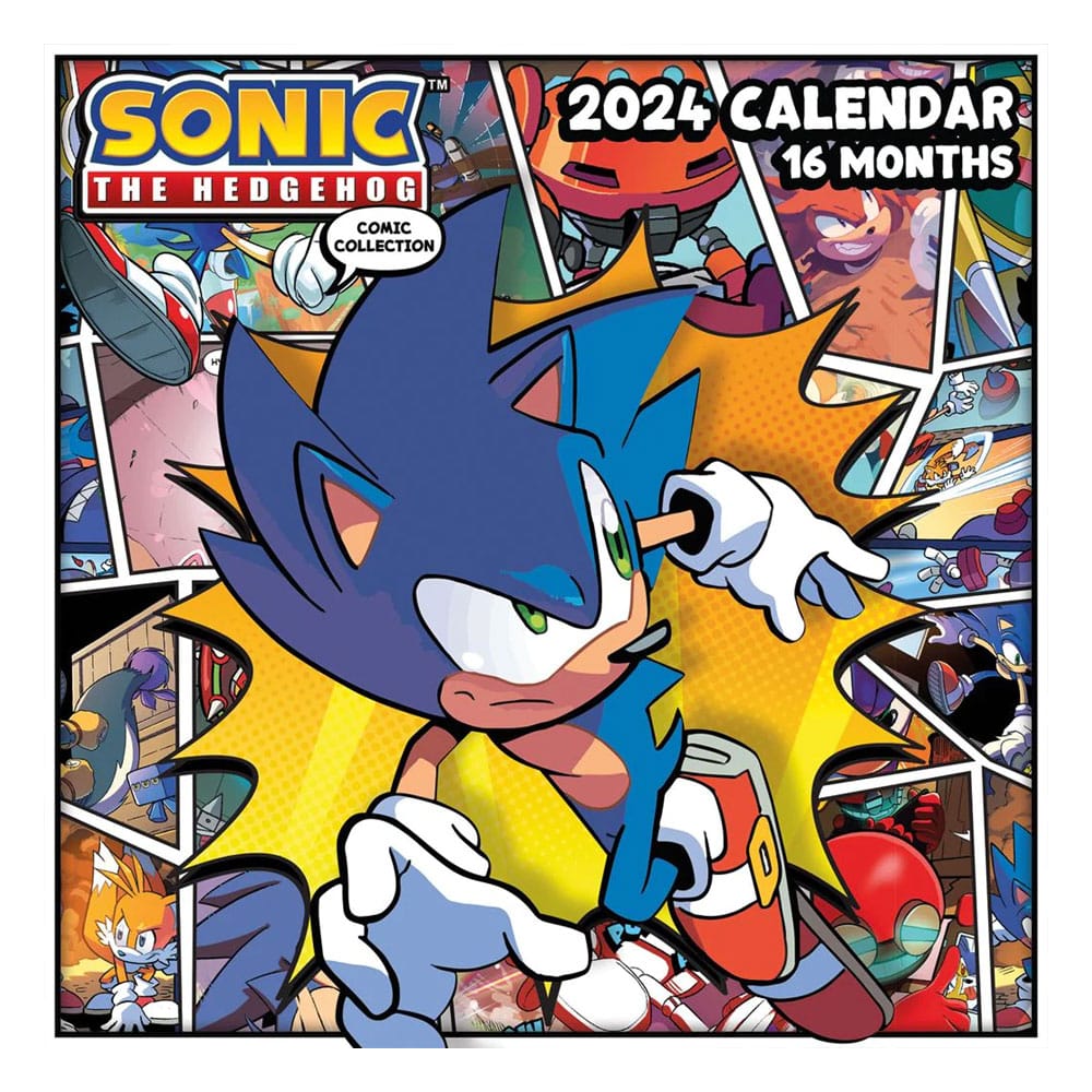 Køb Sonic the Hedgehog Calendar 2024 hos Superhelten Legetøj