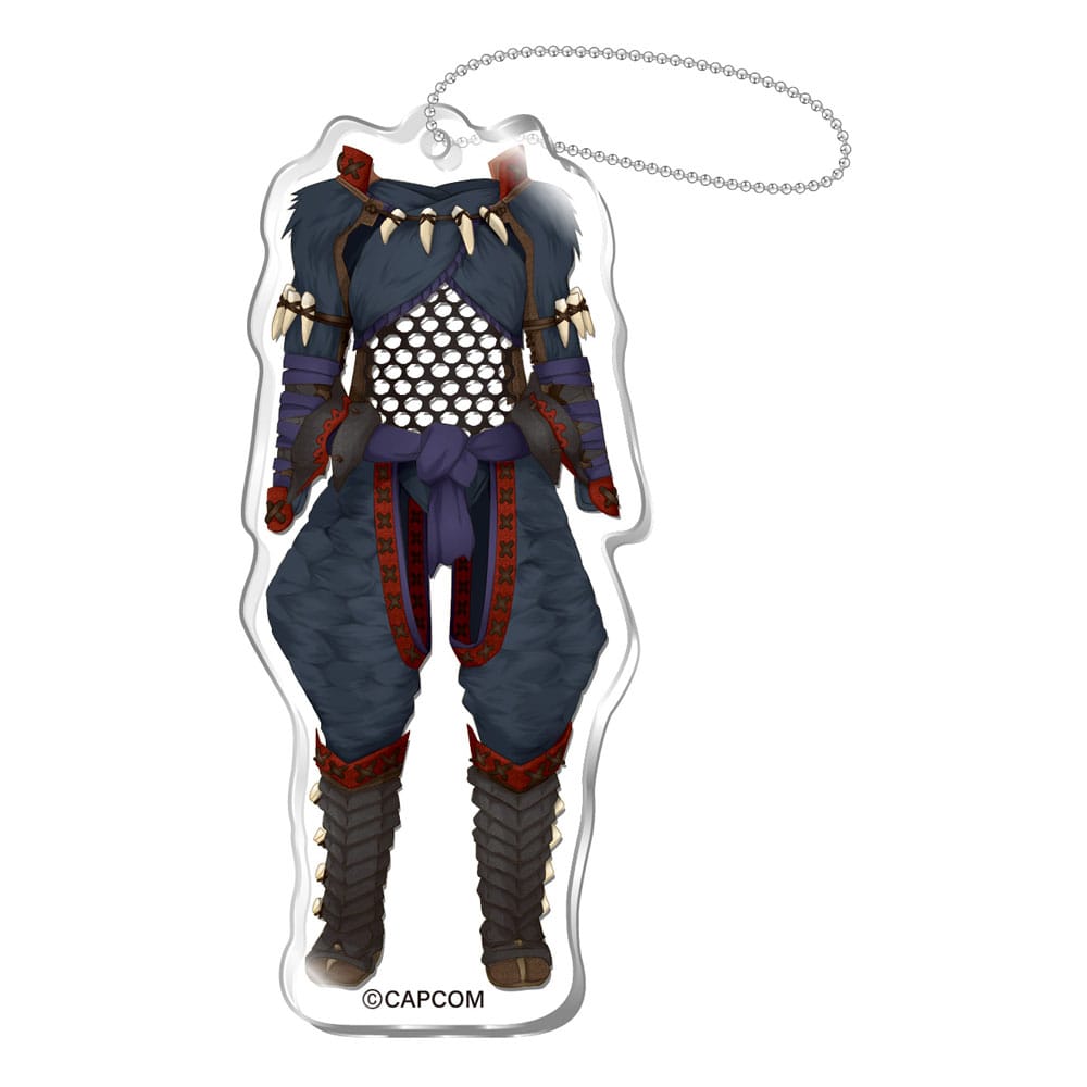 Monster Hunter Acryl Keychains Monster Hunter Nargacuga Equipment 6 cm