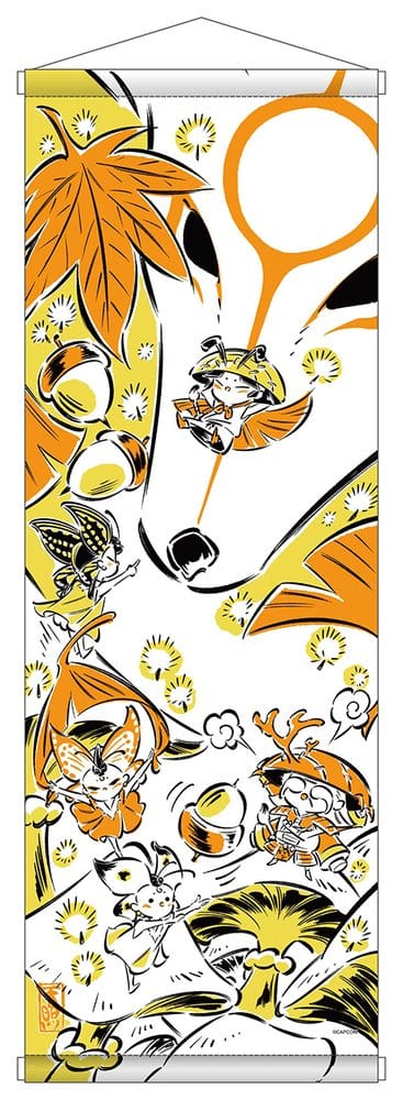 Okami 20th Anniversary Reprint Art Project Tapestry Autumn 74 x 28 x 2 cm