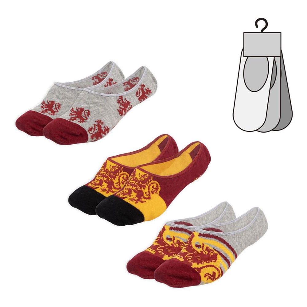 Harry Potter Ankle socks 3-packs Gryffindor Ver. 02 assortment (6)