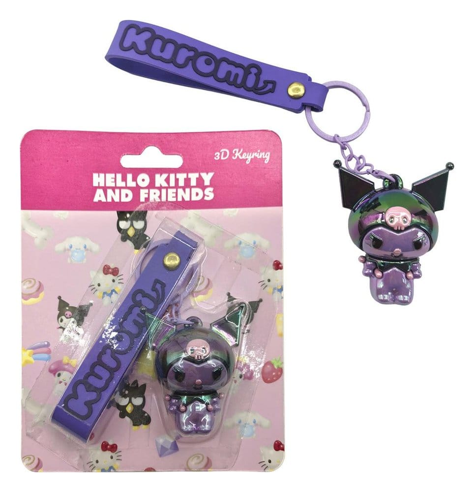 PRECOMENZI - Sanrio 3D Keychain Hello Kitty Kuromi