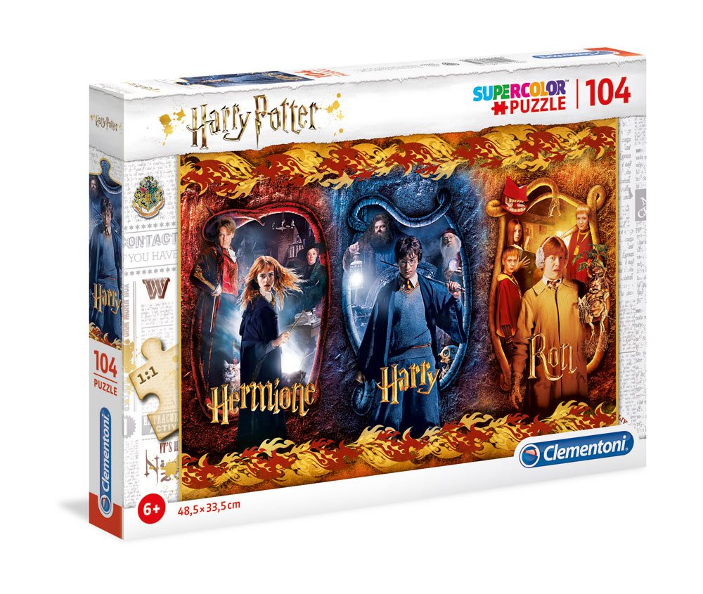 Clementoni Harry Potter Super Color Puzzle Harry, Ron & Hermione