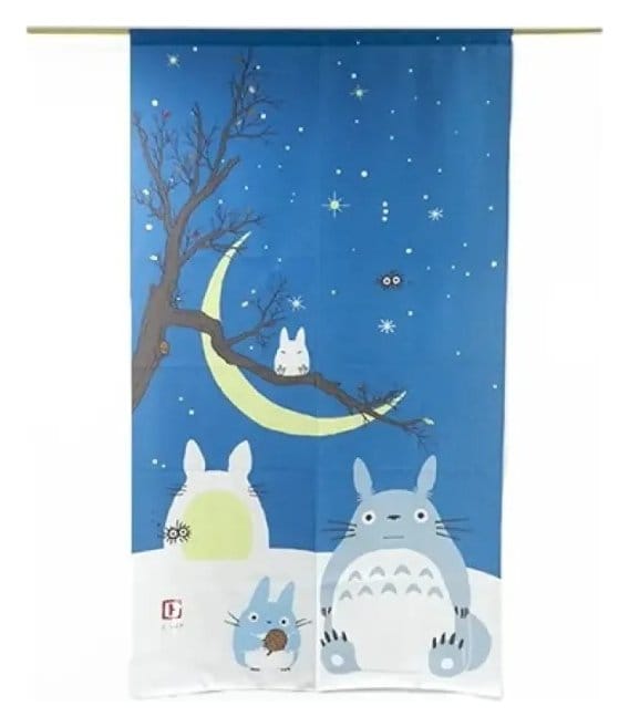 My Neighbor Totoro Noren Curtains Totoro & snowman