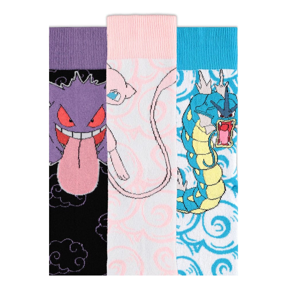 Pokémon Socks 3-Pack Crew 43-46 2