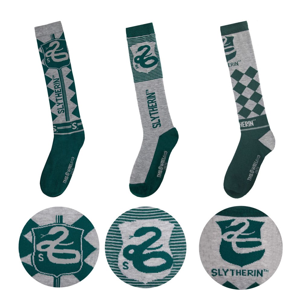 Harry Potter Knee-high socks 3-Pack Slytherin