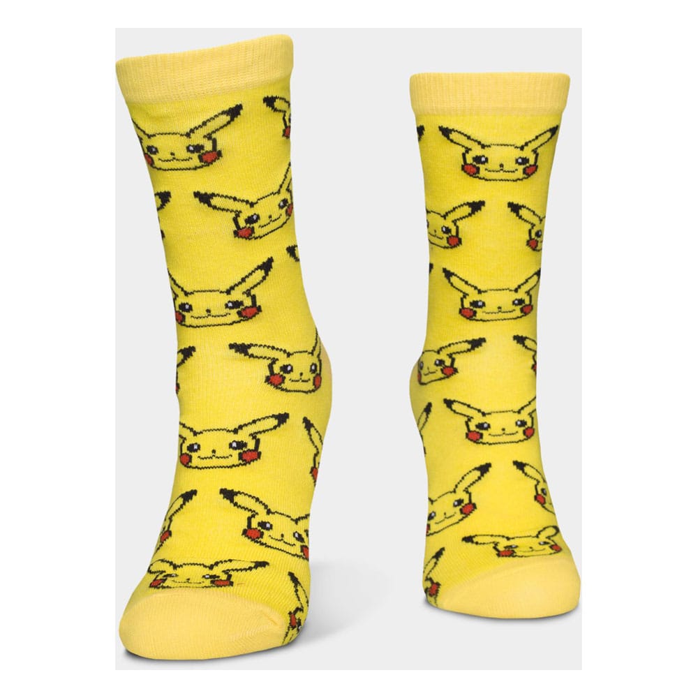 Pokémon Socks 3-Pack Three Icons 35-38 3