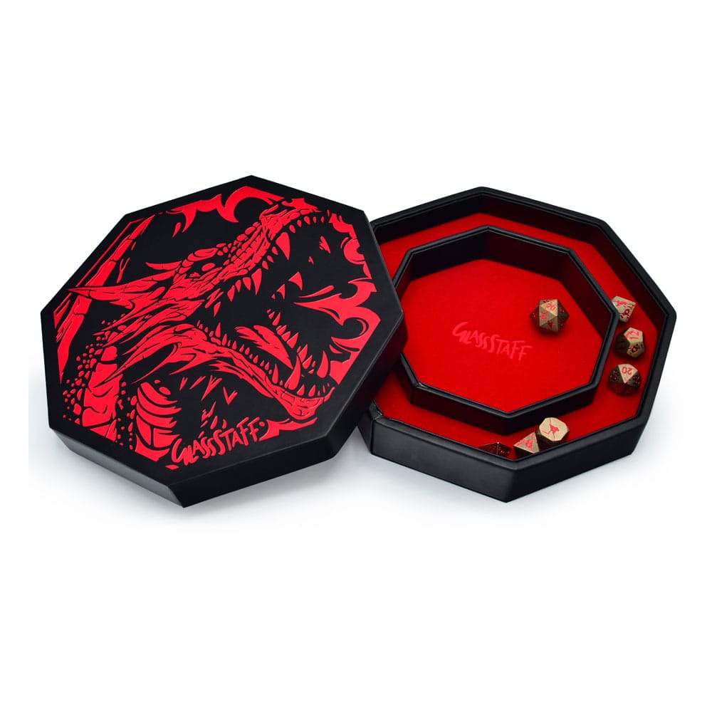 CritStones Arena Dice Tray Red Dragon afbeelding
