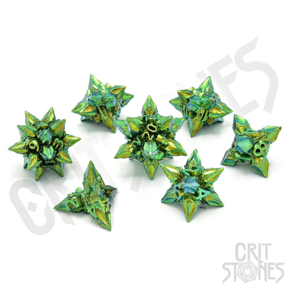 CritStones Metal Dice Set Unholy Bane (7) afbeelding