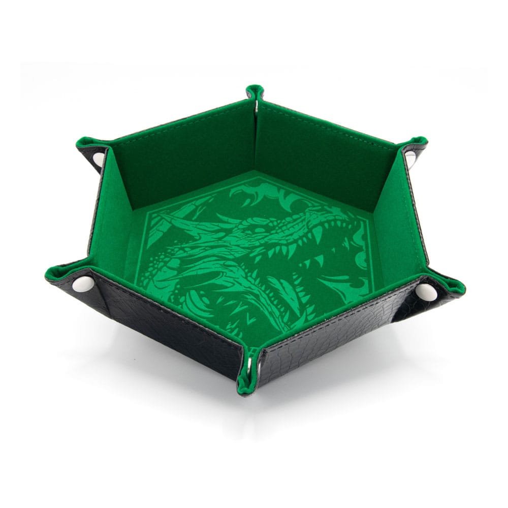CritStones Folding Dice Tray Dragon Skin XL Edition Red
