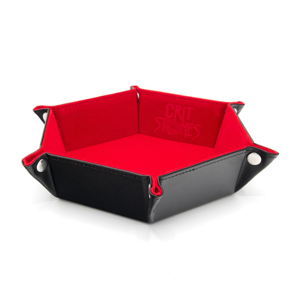CritStones Folding Dice Tray Red afbeelding