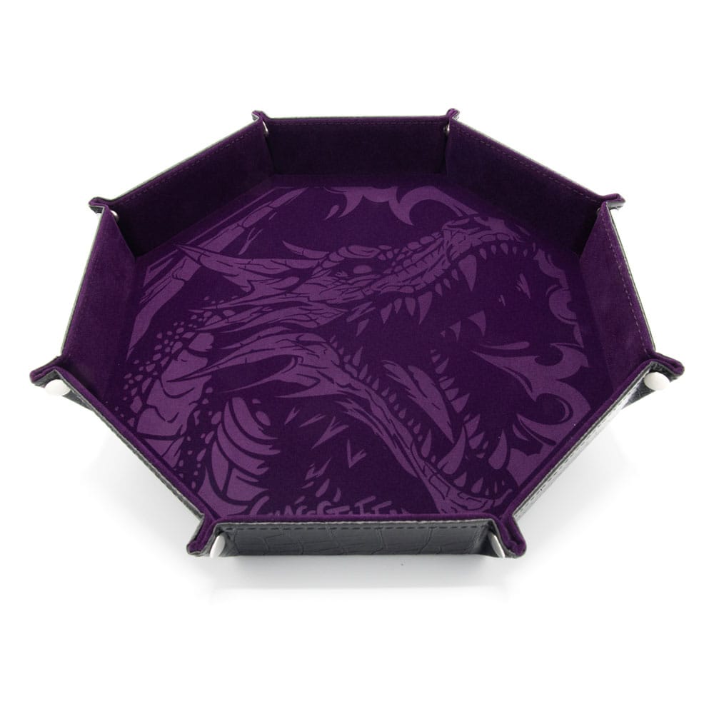 CritStones Folding Dice Tray Dragon Skin Edition Purple