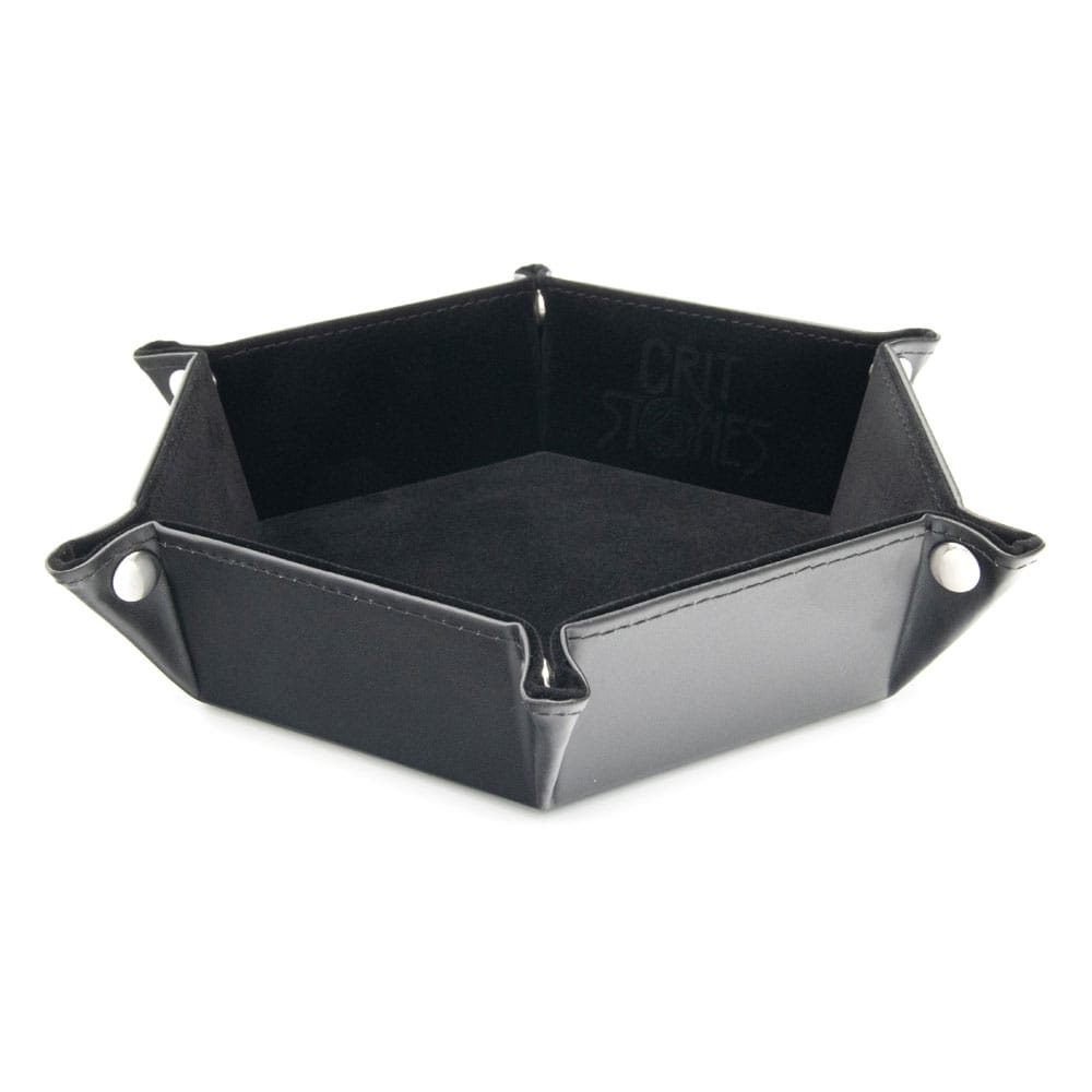 CritStones Folding Dice Tray Black afbeelding