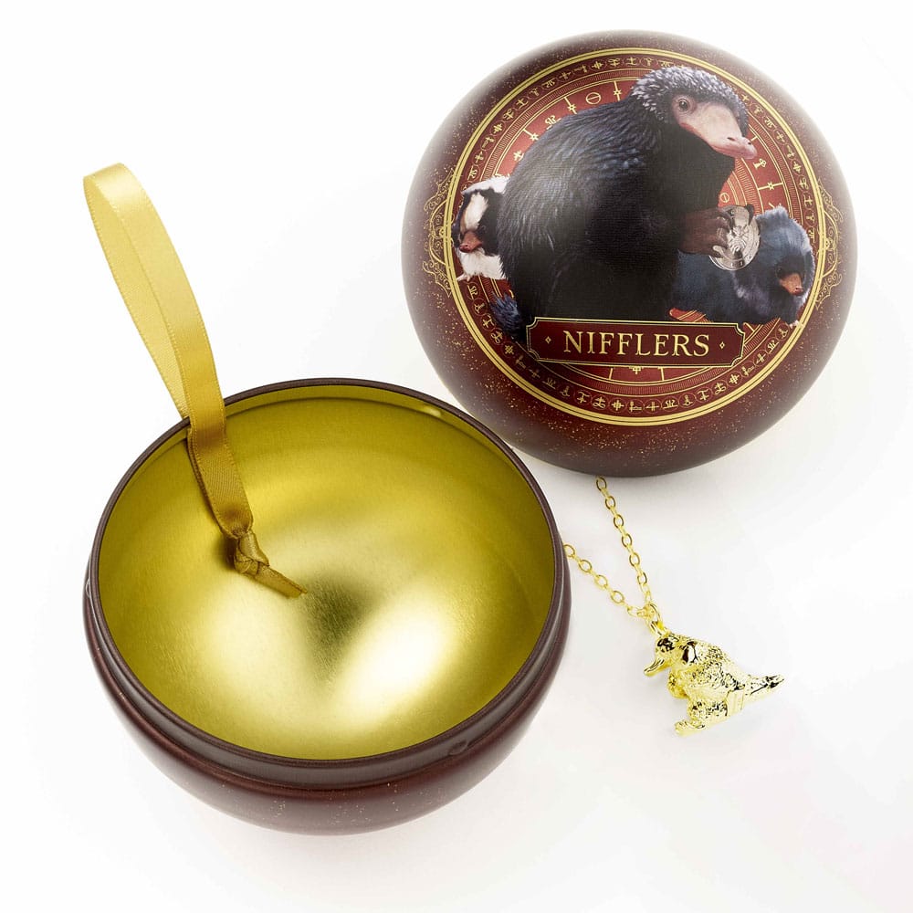 Fantastic Beasts julekugle med halskæde - Niffler