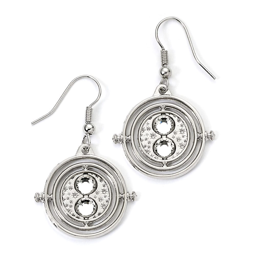 PRECOMENZI - Harry Potter Earrings Time Turner (Silver Tone)
