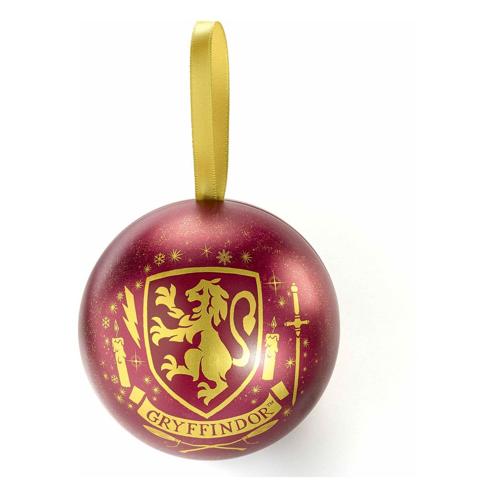 Harry Potter julekugle med halskæde indeni Gryffindor