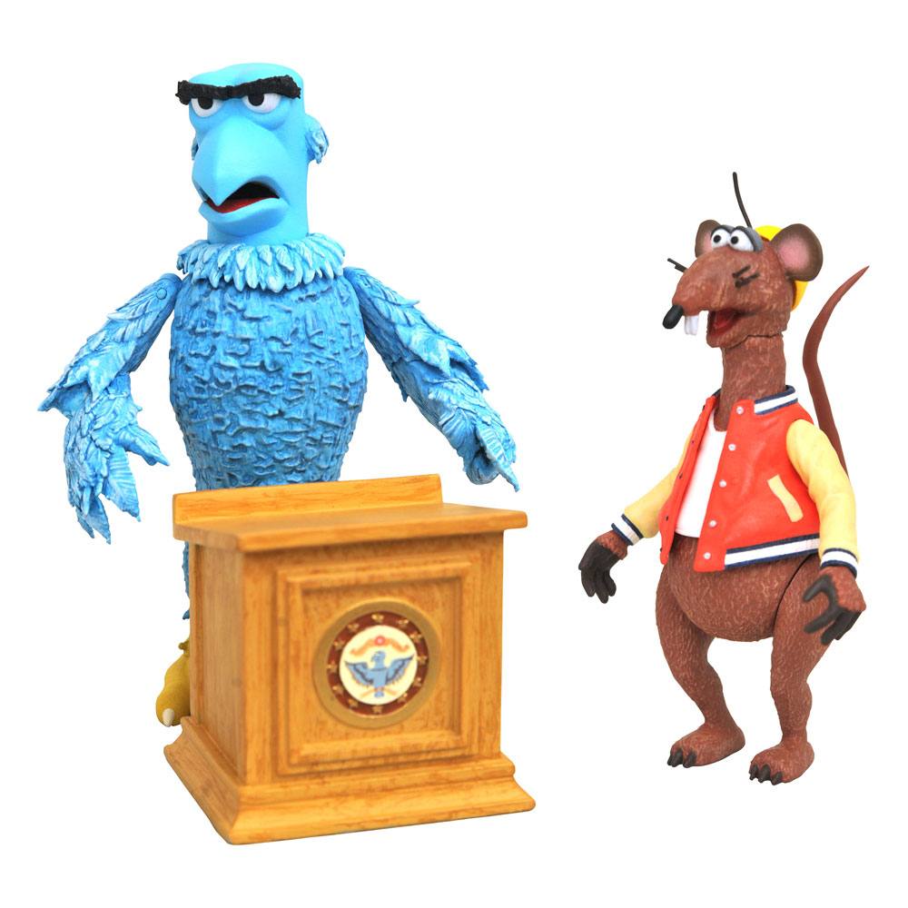 PRECOMENZI - The Muppets Select Action Figure 2-Pack Sam the Eagle & Rizzo the Rat 13 cm