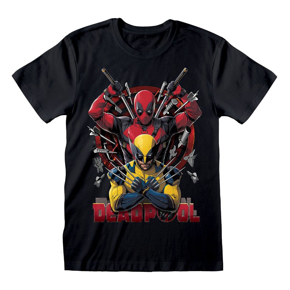 Deadpool T-Shirt Deadpool & Wolverine Weapons Size M afbeelding