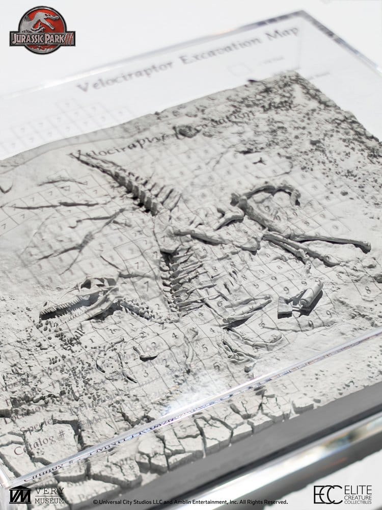 Jurassic Park III Excavation Map Velociraptor 27 cm [2]