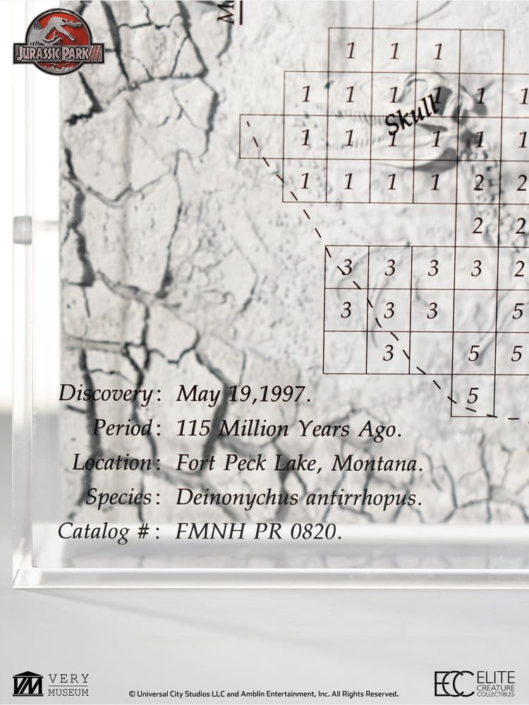 Jurassic Park III Excavation Map Velociraptor 27 cm [4]