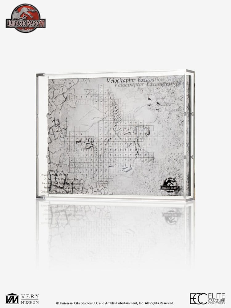 Jurassic Park III Excavation Map Velociraptor 27 cm [6]