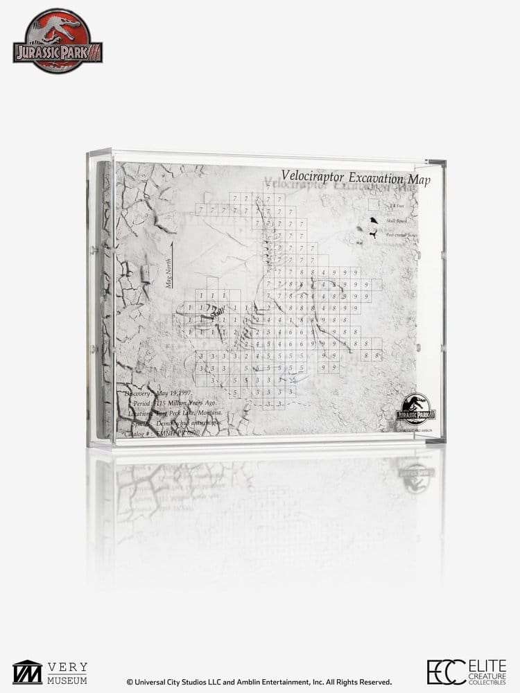 Jurassic Park III Excavation Map Velociraptor 27 cm [7]