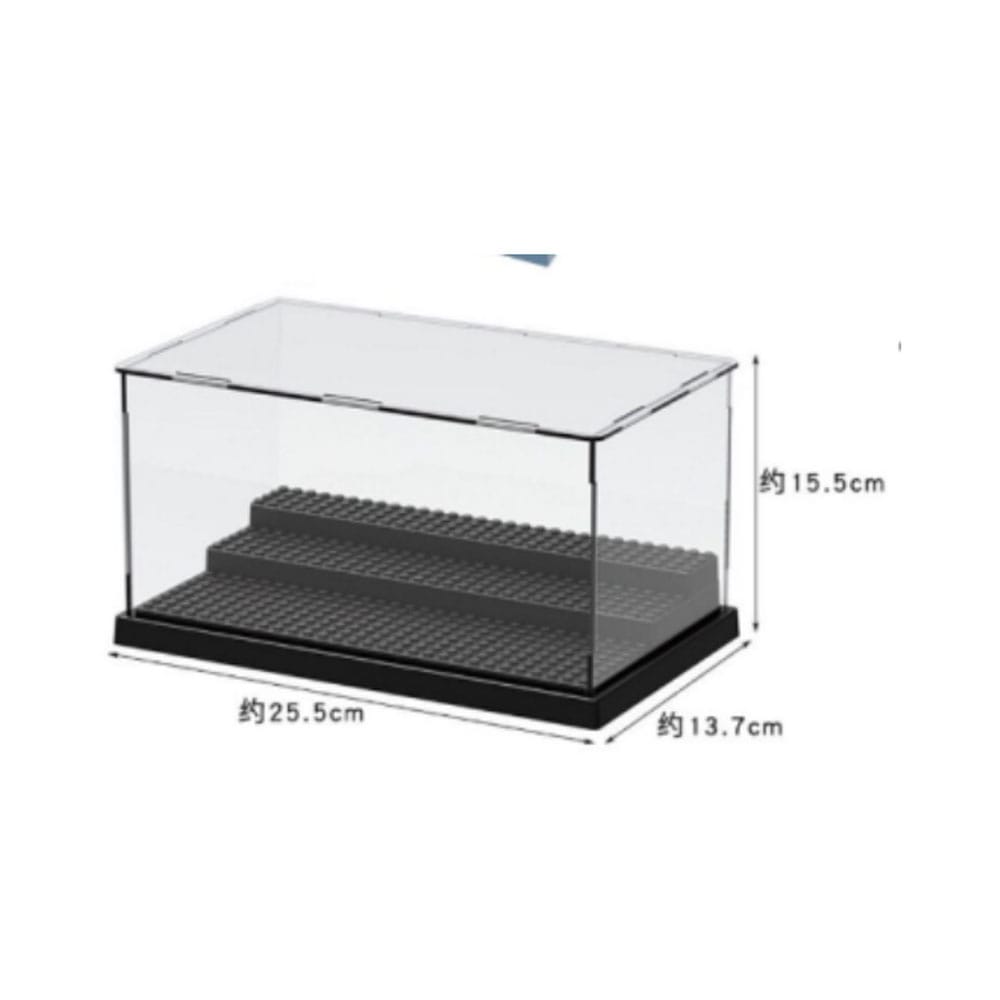 Lot de 2 boîtes de rangement pour poupées domestiques, présentoir de modèles de poupées, support
