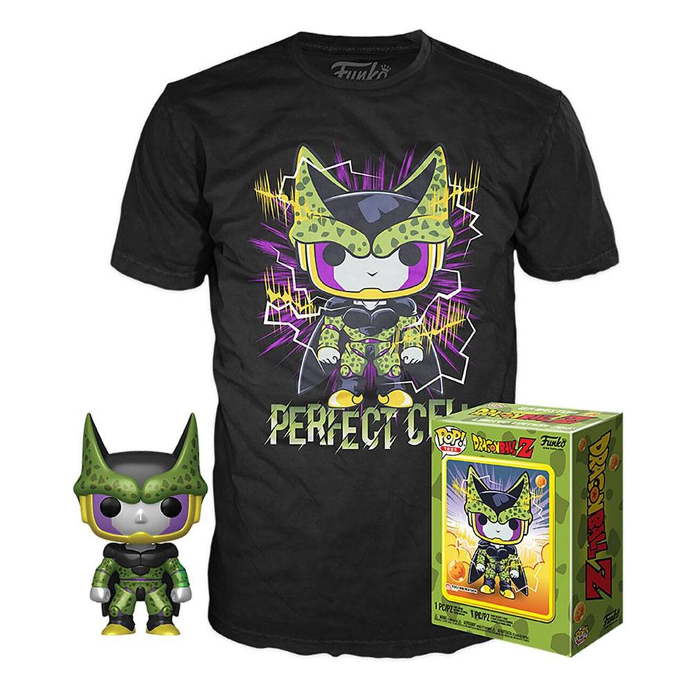 Funko Dragon Ball Z Verzamelfiguur & Tshirt Set -L- POP! & Tee Box Perfect Cell Zwart