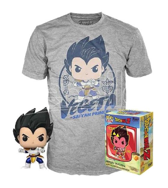 Funko Dragon Ball Z Verzamelfiguur & Tshirt Set -S- POP! & Tee Box Vegeta Grijs
