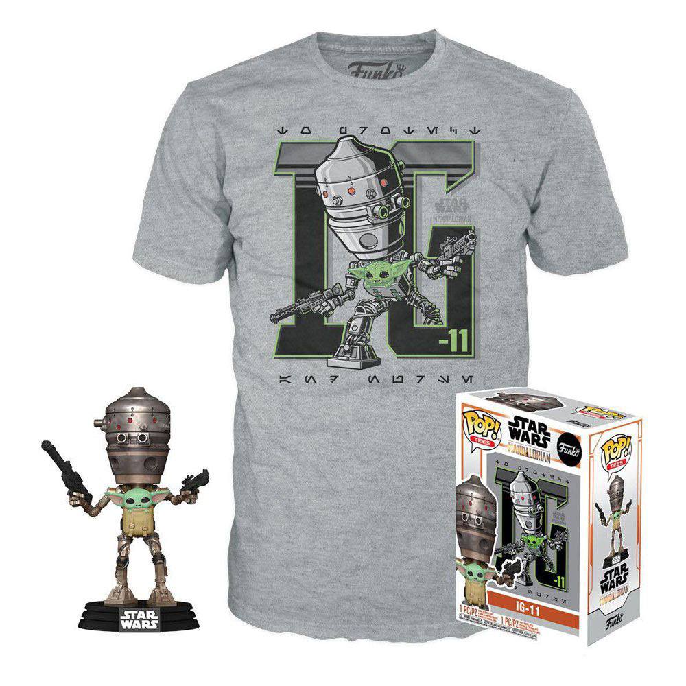 FUNKO Star Wars The Mandalorian POP! & Tee Box Child In Satchel
