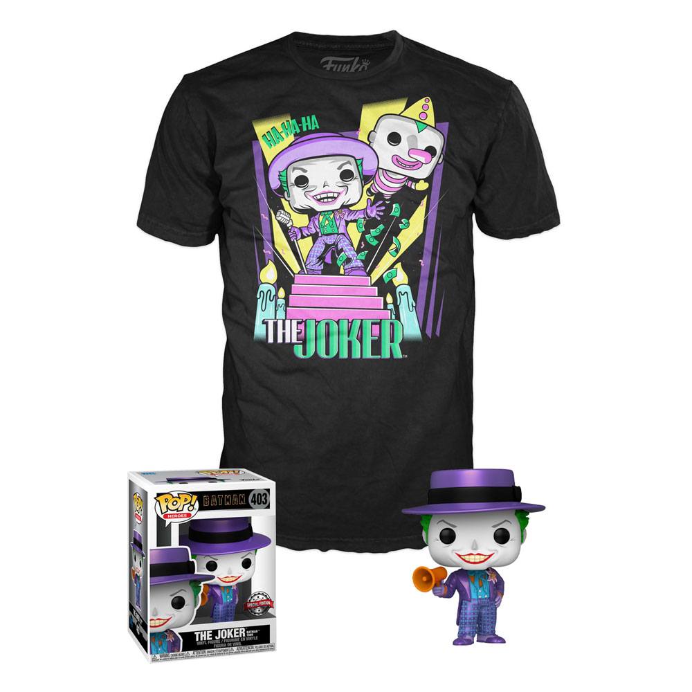 DC Comics POP! & Tee Box Batman 89 Joker with Speaker Size S