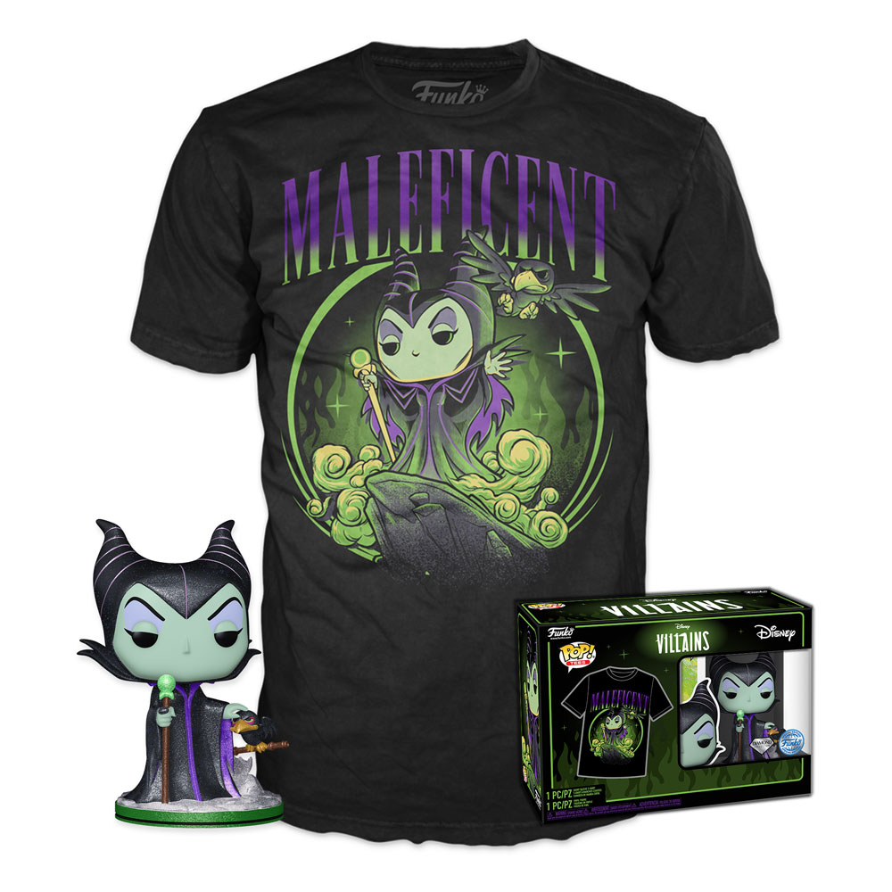 Disney POP! & Tee Box Disney Villains: Maleficent Size M