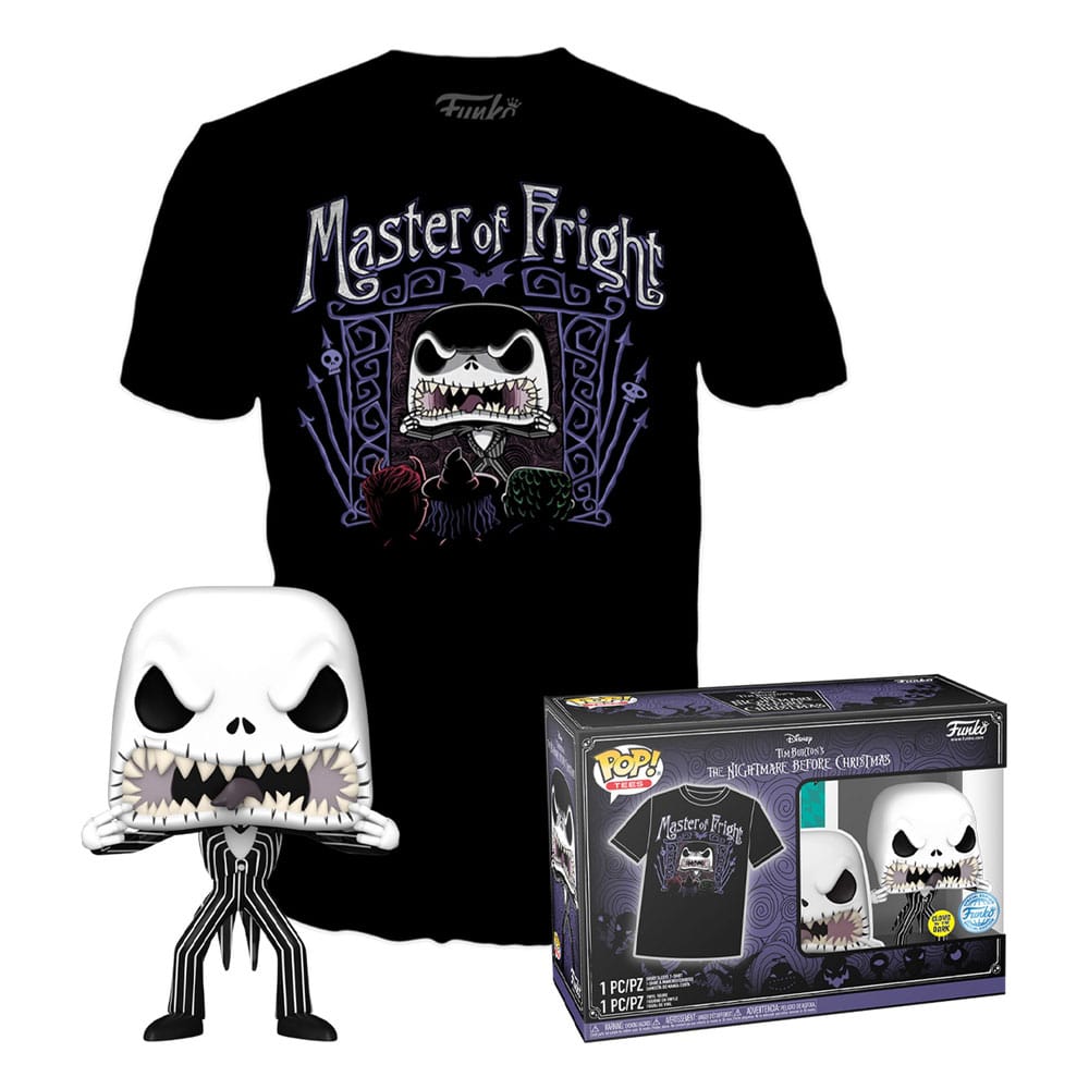 Nightmare Before Christmas POP! & Tee Box Jack Skellington Size L