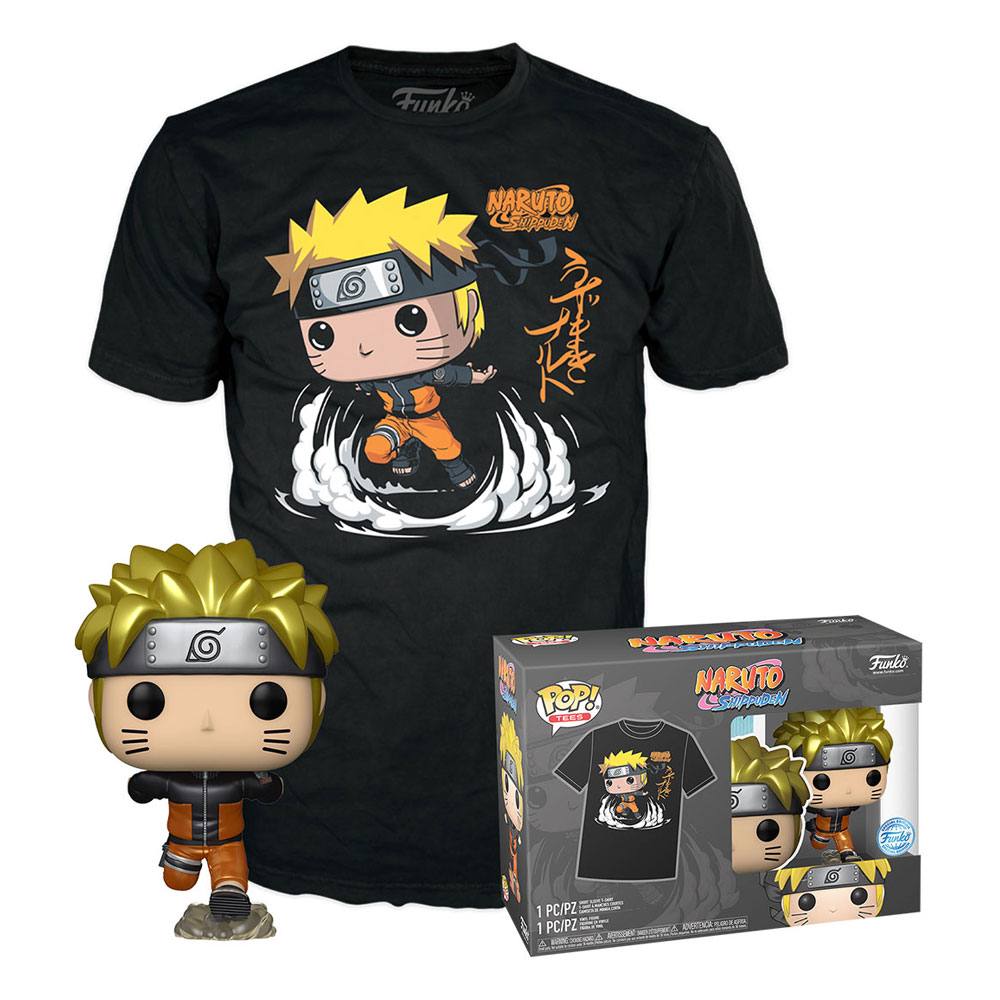 Funko Pop! Collectors Box tee box - Naruto Running #727 maat M - Exclusive Special Edition Zwart