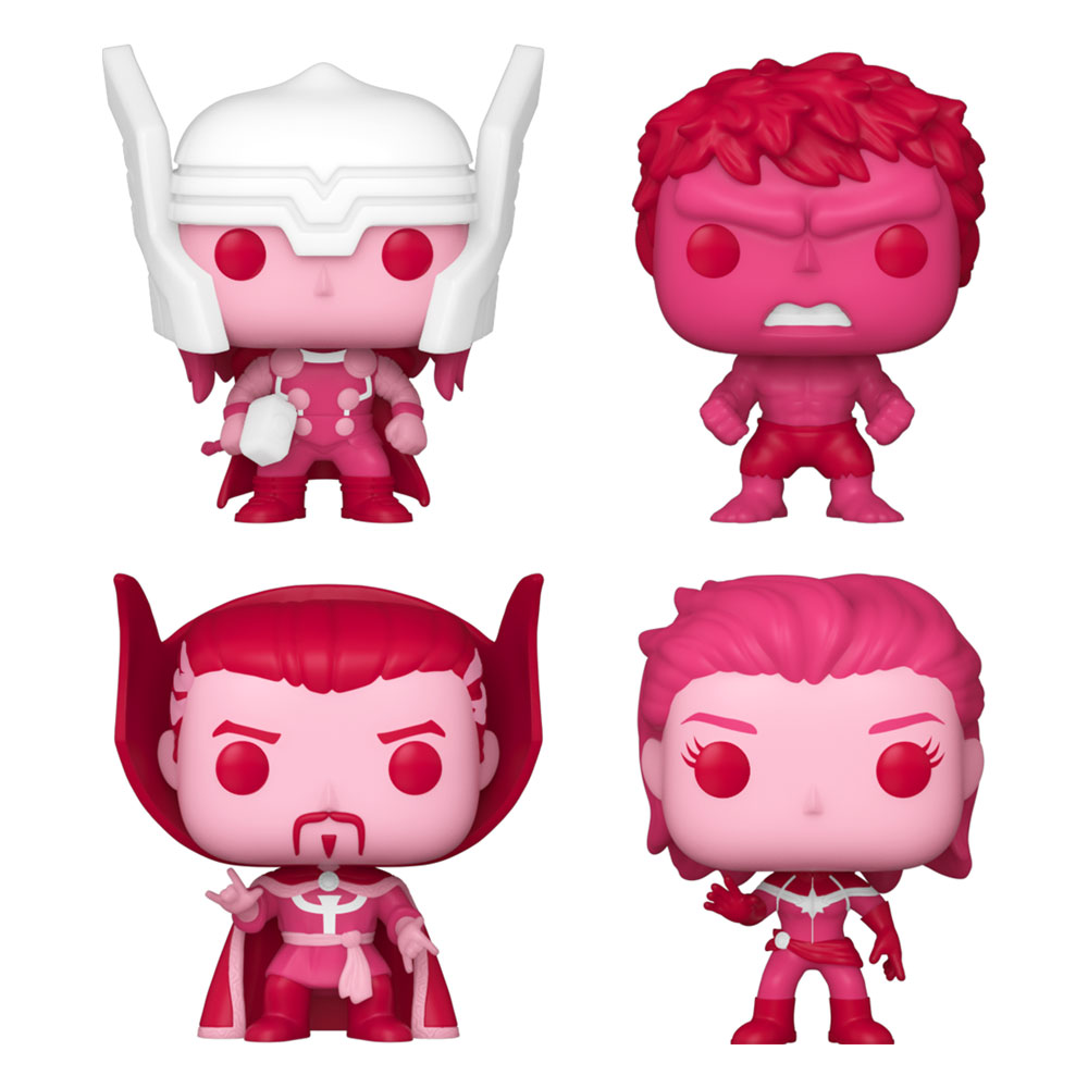 Marvel Valentines Pocket POP! Vinyl Figure 4-Pack 4 cm