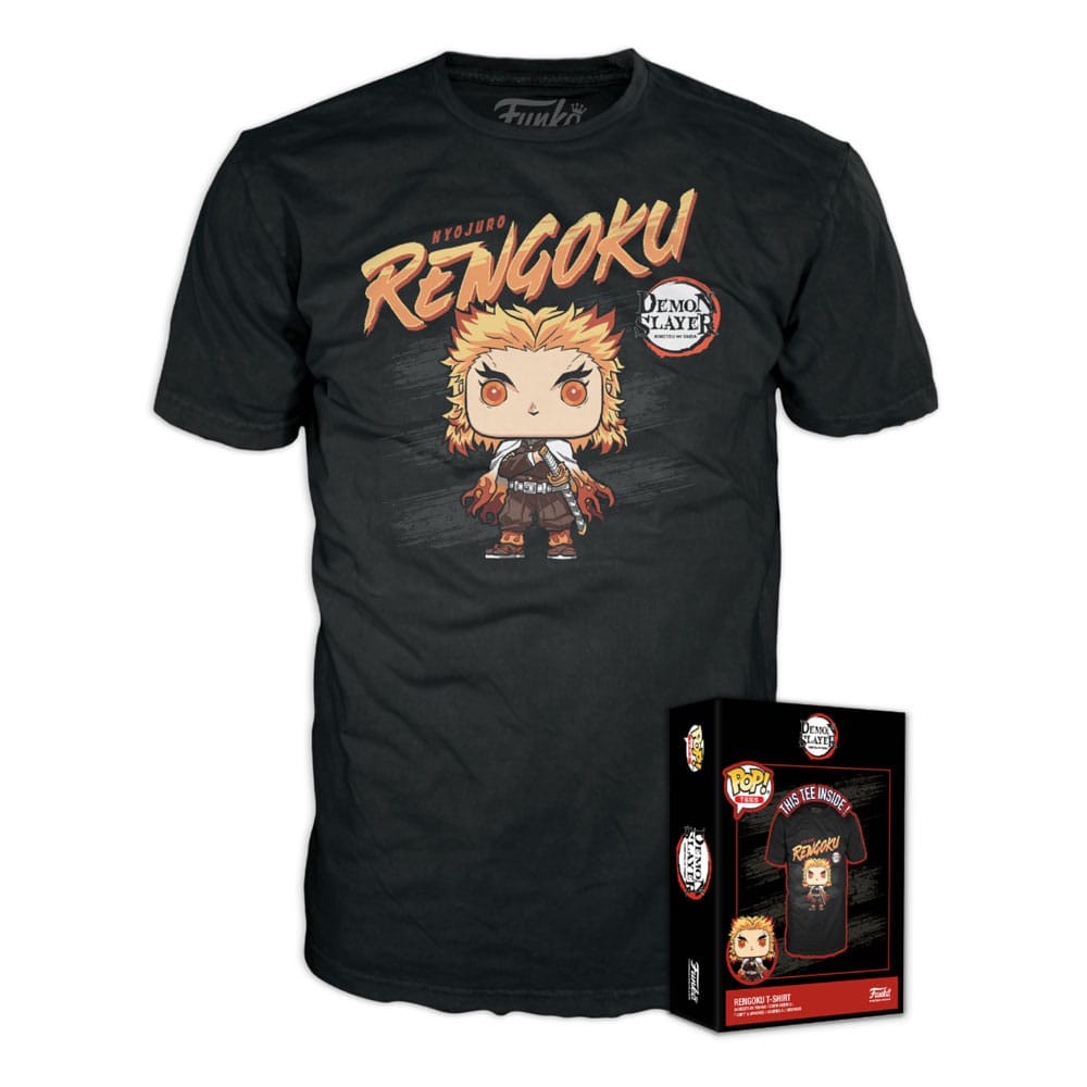Demon Slayer: Kimetsu no Yaiba Boxed Tee T-Shirt Rengoku Size XL