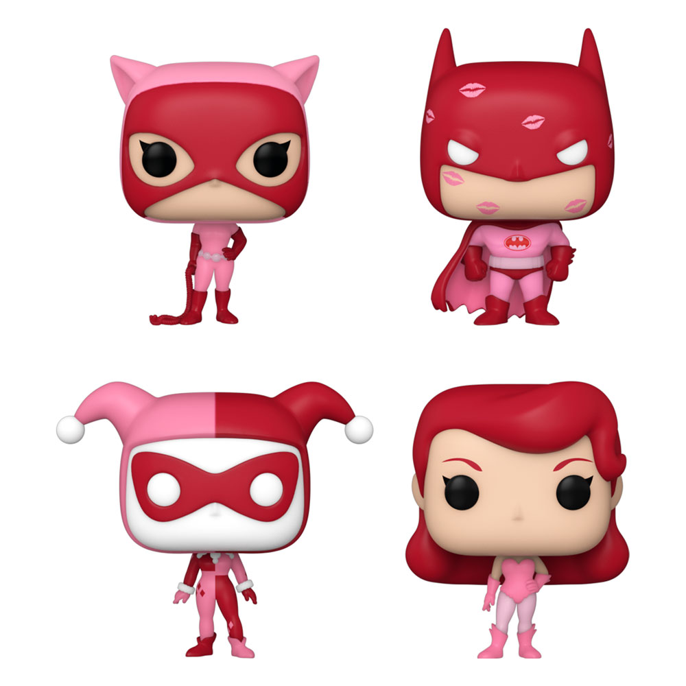 DC Comics Valentines Pocket POP! Vinyl Figure 4-Pack 4 cm