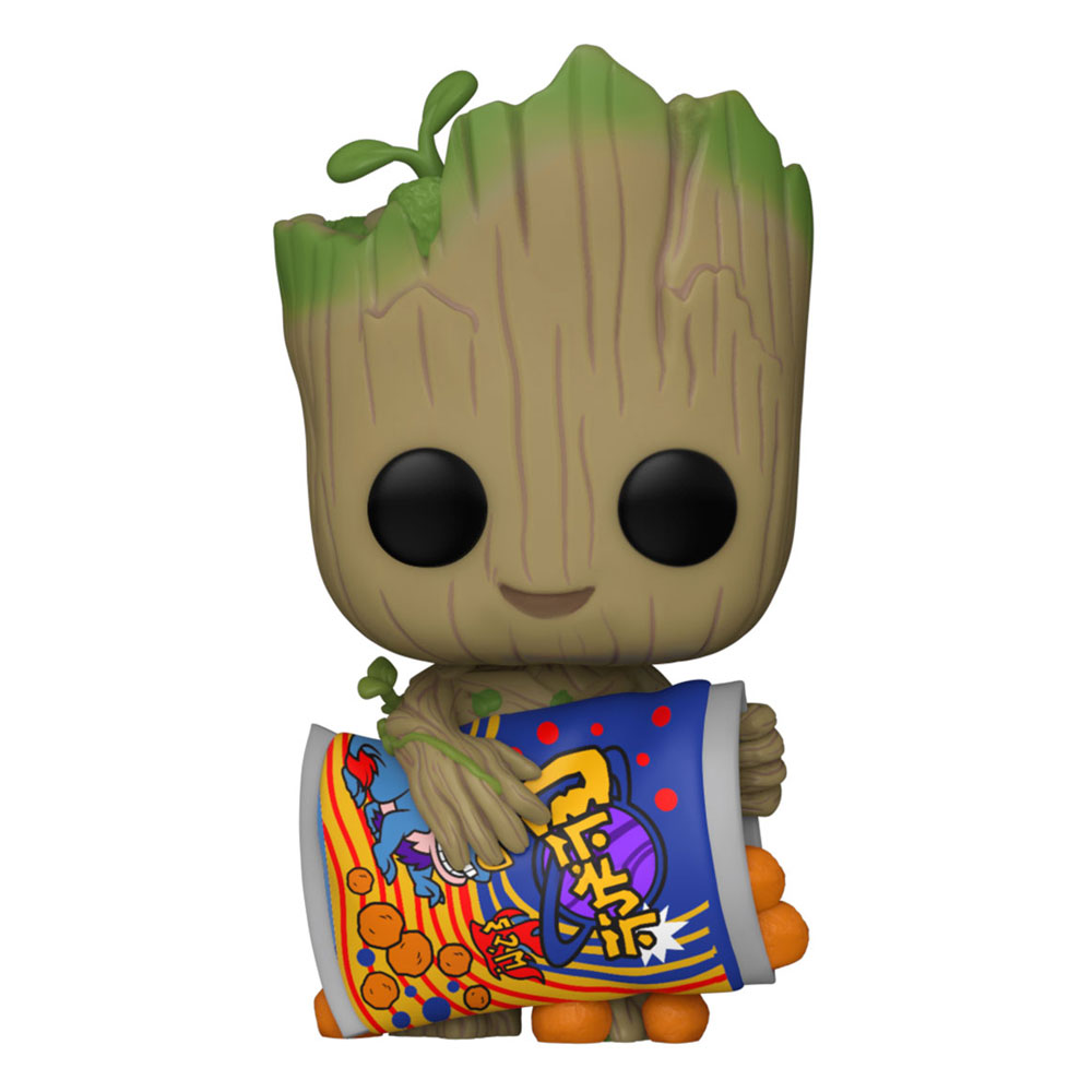 Funko I Am Groot POP! Vinyl Figure Groot w/Cheese Puffs 9 CM