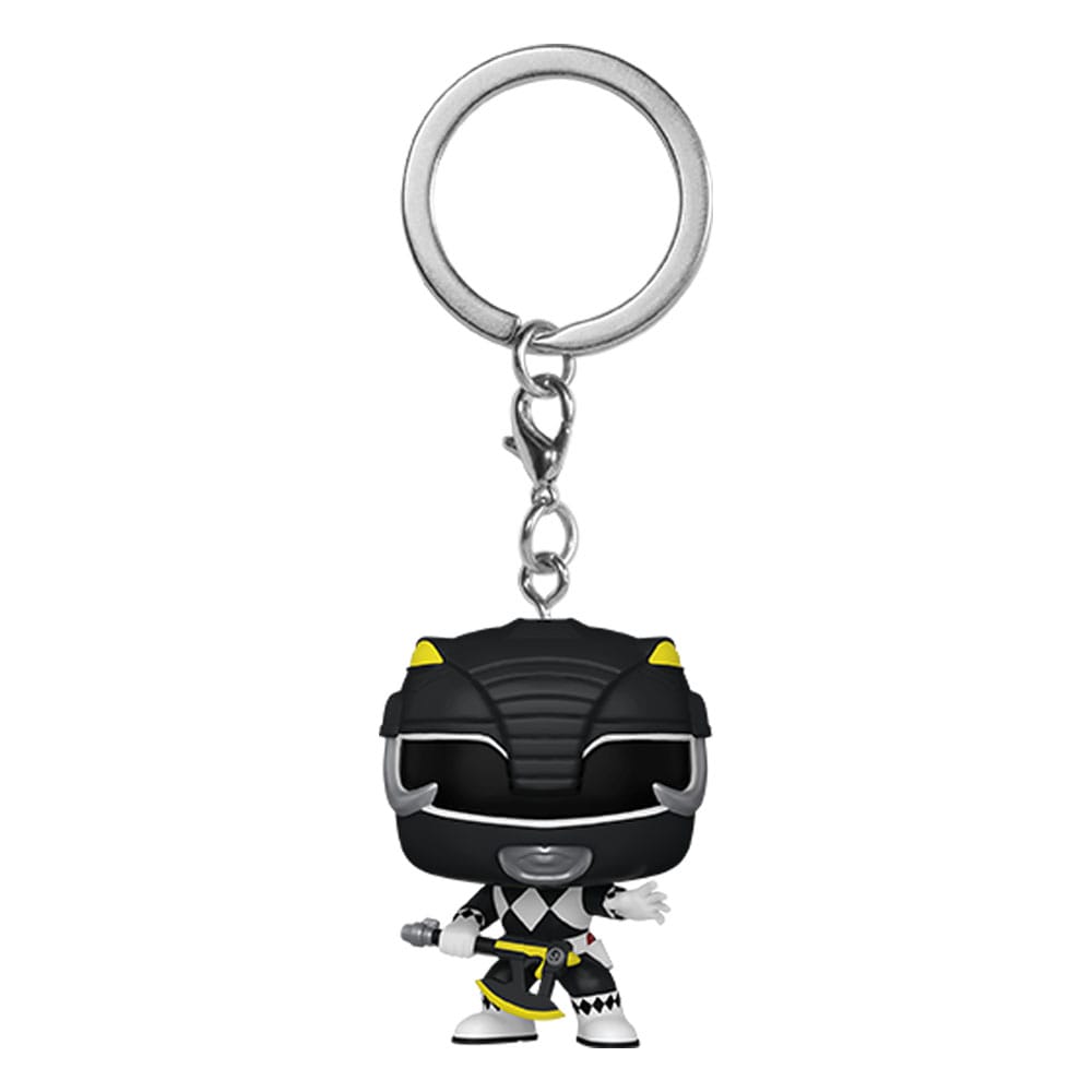 Power Rangers 30th POP! Vinyl Nøgleringe - 4 cm Black Ranger Display (12)