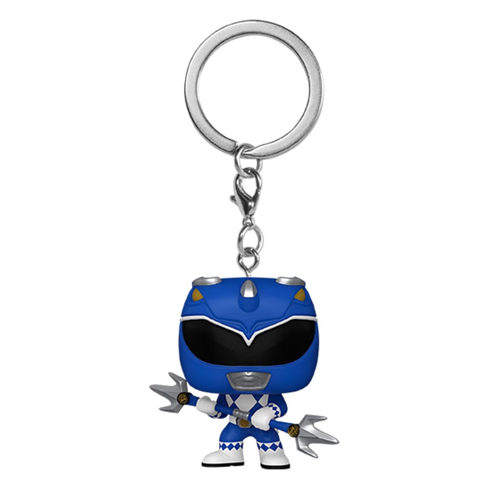 Power Rangers 30th POP! Vinyl Nøgleringe - 4 cm Blue Ranger Display (12)