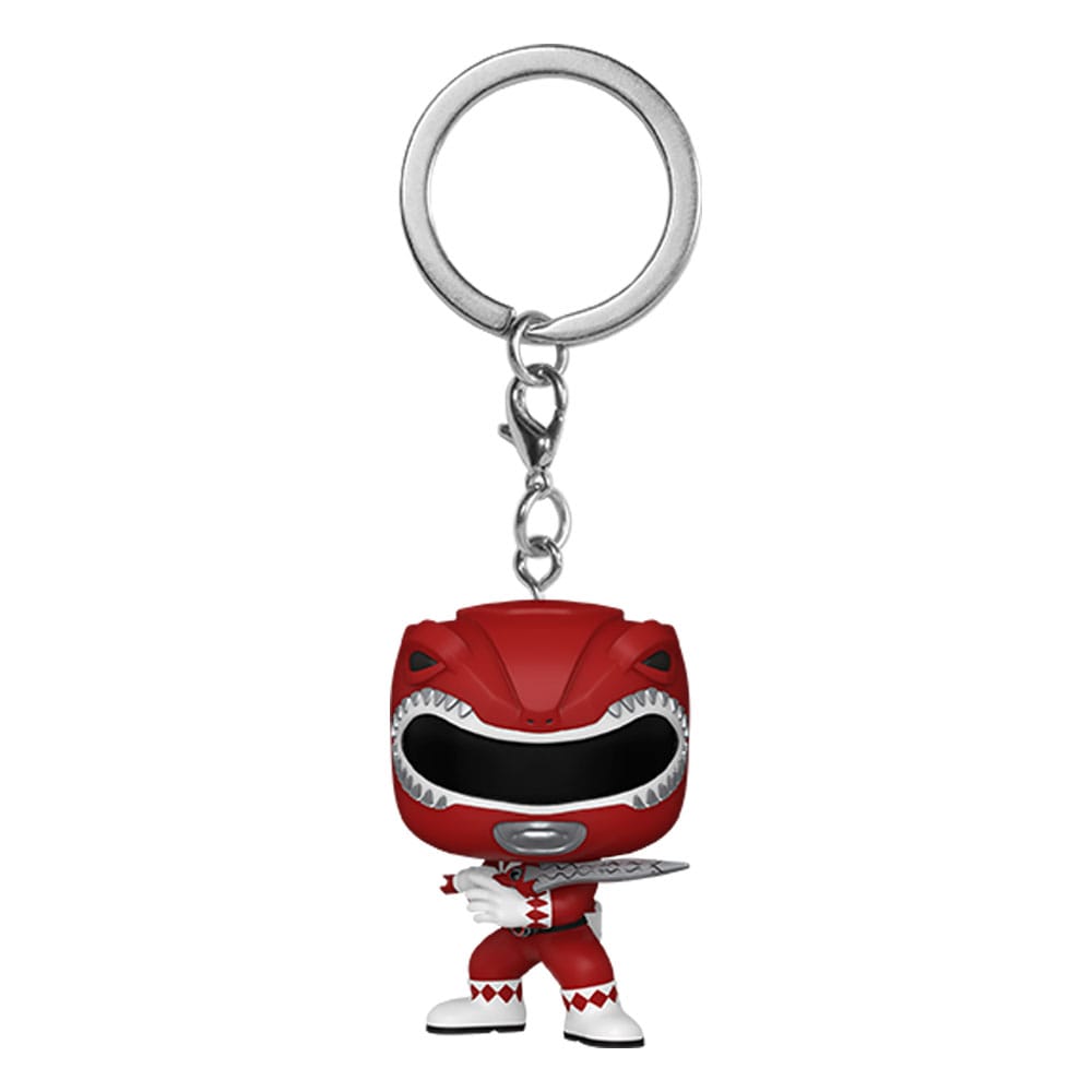 Køb Power Rangers 30th POP! Vinyl Nøgleringe - 4 cm Red Ranger Display ...