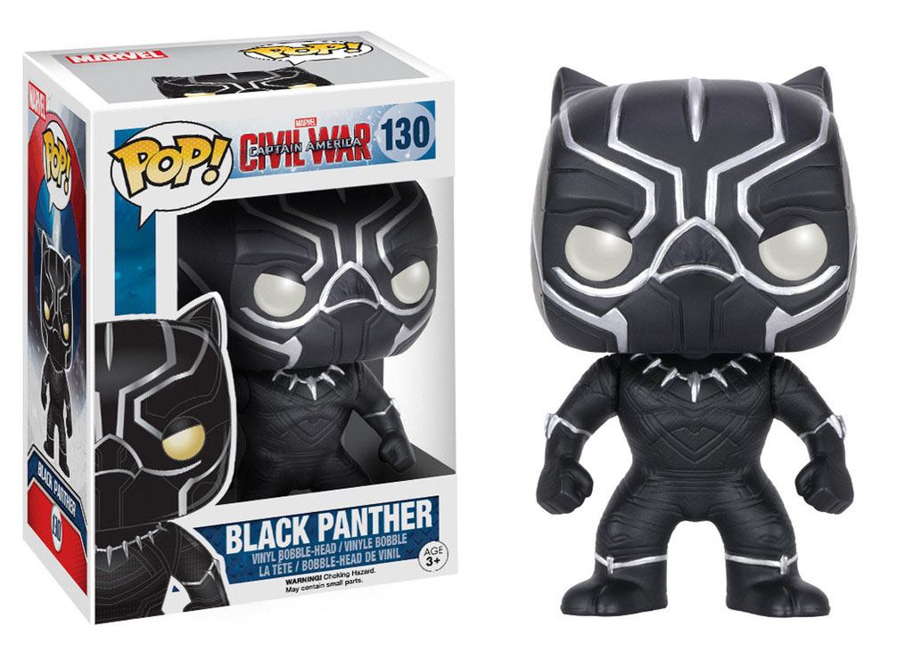 Funko Pop! Civil War Black Panther - #130 Verzamelfiguur