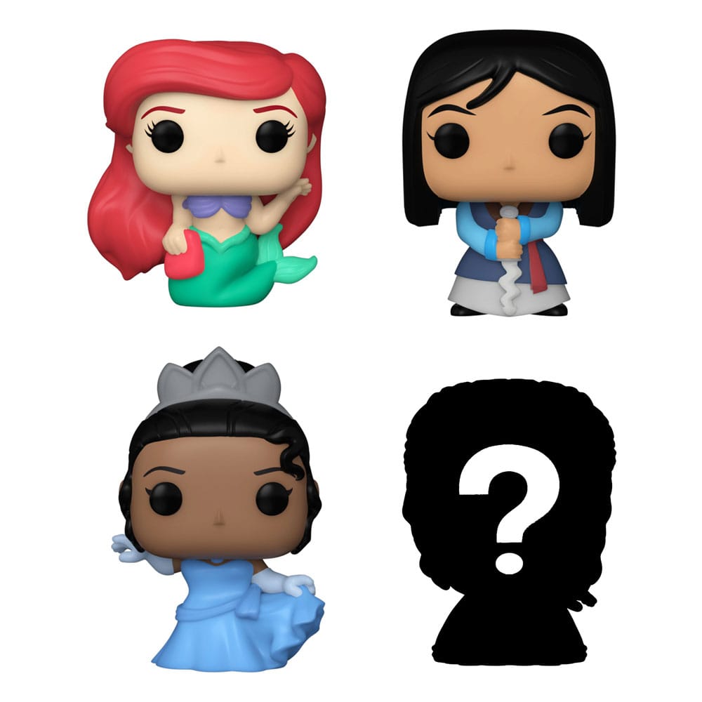 Disney Princesses Bitty POP! Vinyl Figur 4-Pakning med Ariel 2,5 cm