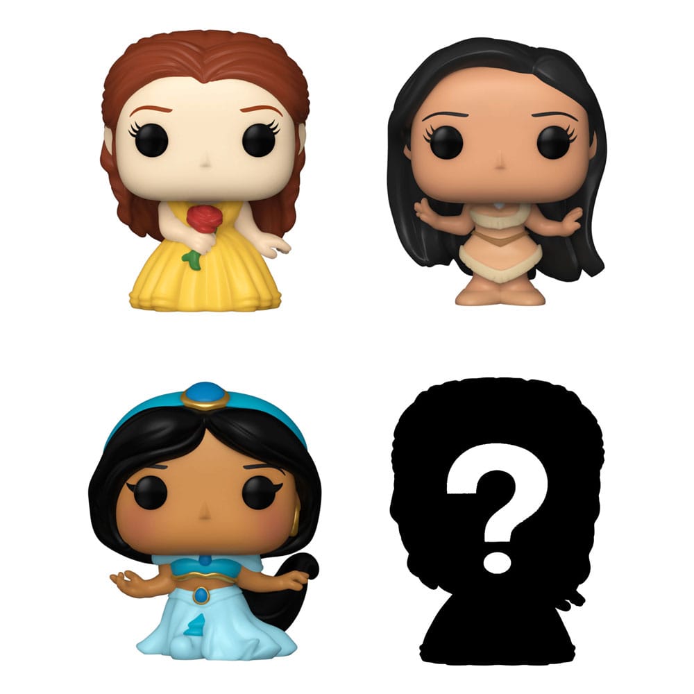 Disney Princesses Bitty POP! Vinyl Figur 4-Pakning med Belle 2,5 cm