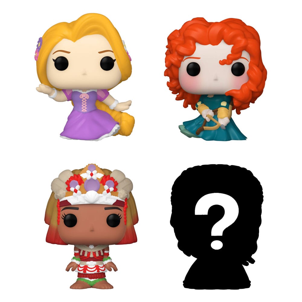 Disney Princesses Bitty POP! Vinyl Figur 4-Pakning med Rapunzel 2,5 cm