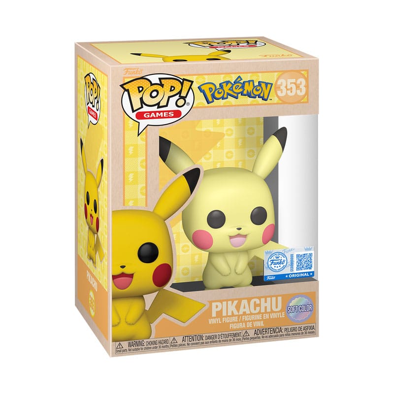 Pokémon POP! Games Vinyl Figure Pikachu (SftClr) 9 cm 2