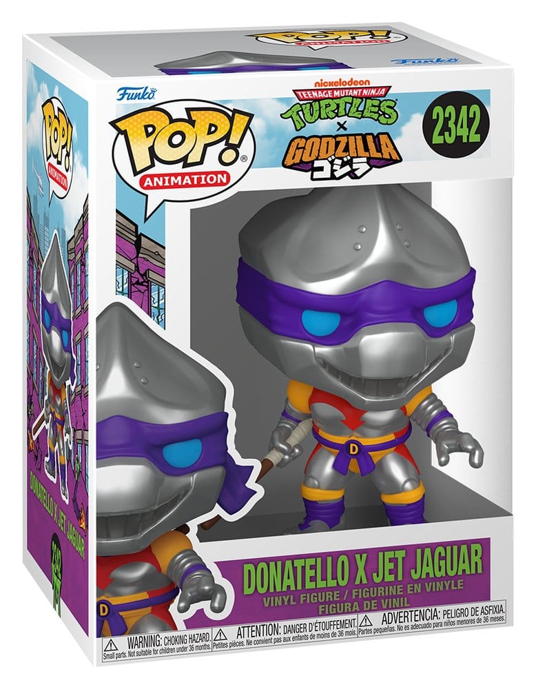 Teenage Mutant Ninja Turtles x Godzilla POP! Animation Vinyl Figure Donatello x Jet Jaguar 9 cm