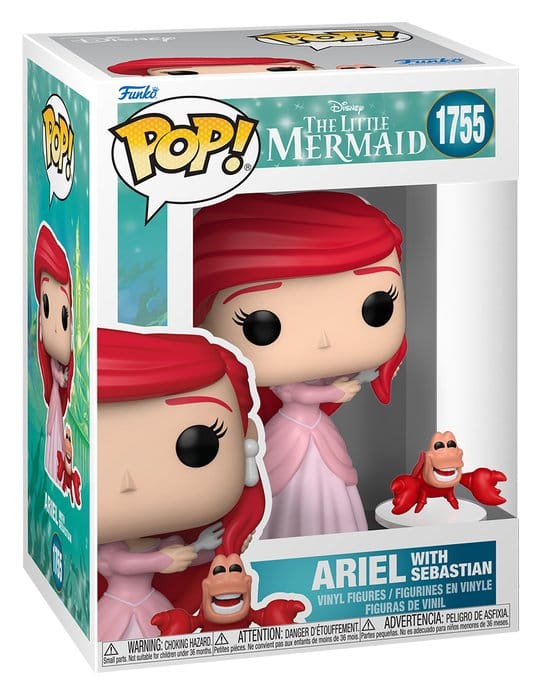The Little Mermaid POP! Vinyl Figure S3 – Ariel with Sebastian 9 cm