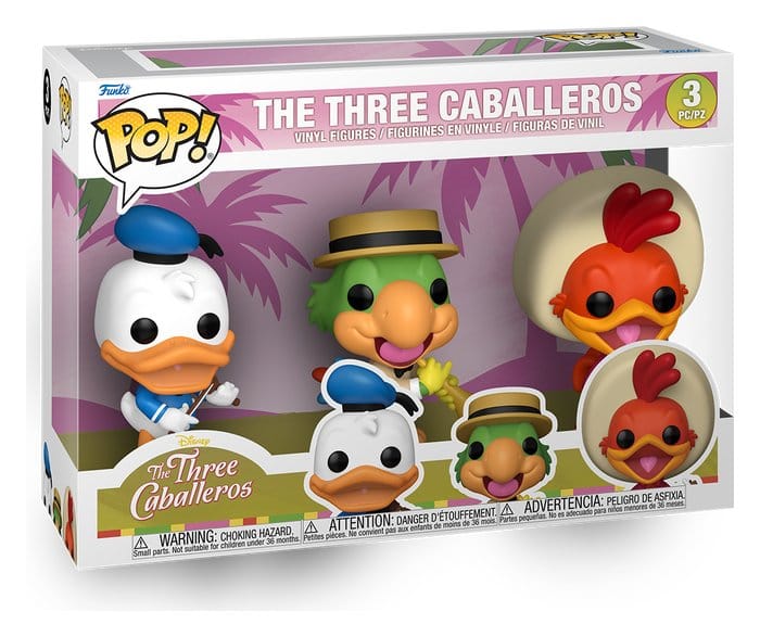 Collectibles - Disney POP! Vinyl Figure 3-Pack The Three Caballeros 9 cm